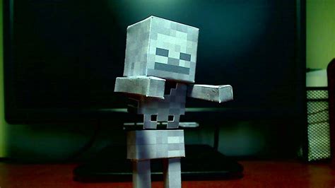 How To Make A Minecraft Papercraft Skeleton Youtube