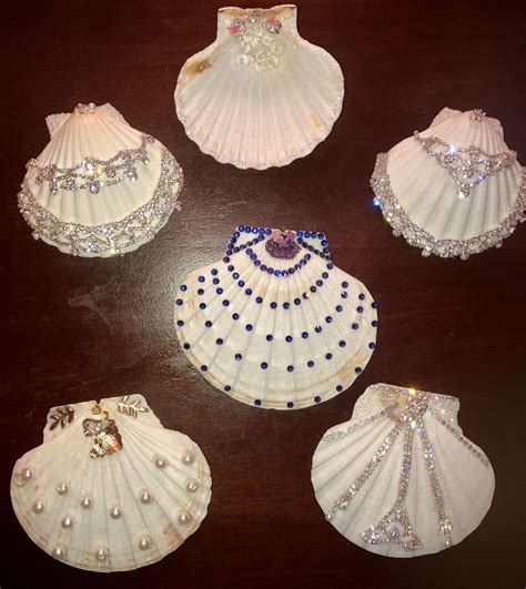 Seashells Ornaments I Did Oyster Shell Crafts Scallop Shell Craft