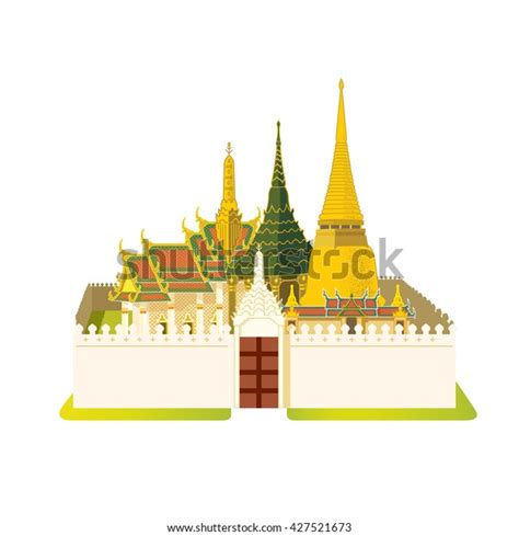 Wat Phra Kaew Bangkok Thailand Stock Vector Royalty Free 427521673