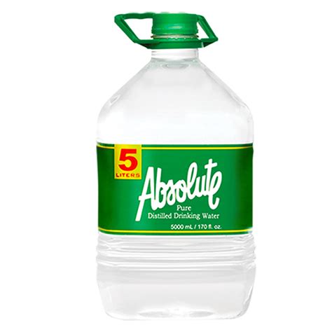 Absolute Distilled Drinking Water 5l X 3 Bottles