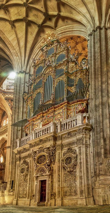 The Giant Pipe Organ Of The Salamanca Cathedral Photograph By Micah