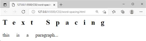 Text Spacing And Word Spacing In Css Explained