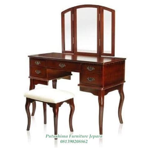 Jual Meja Rias Jati Model Antik Putushima Furniture Jepara
