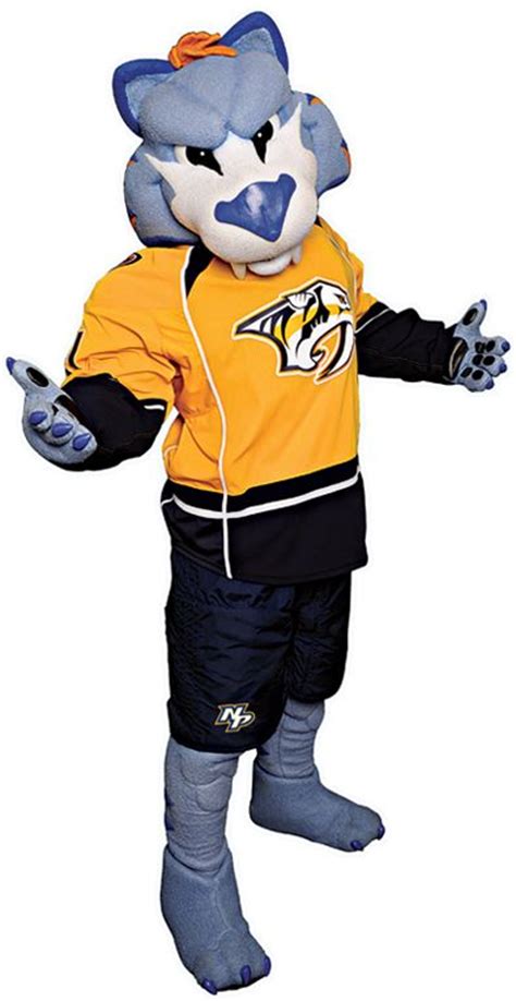 Gnash Mascot Of The Nashville Predators Team Predators Hockey