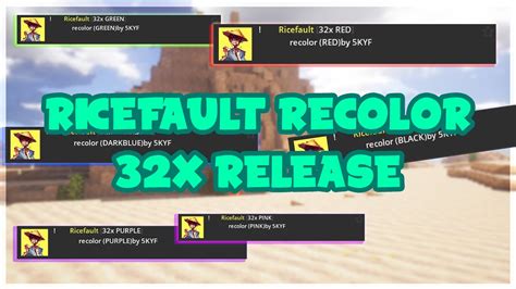 Ricefault Recolor 32x Release Youtube