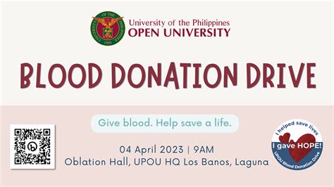 Upou Blood Donation Drive University Of The Philippines Open University