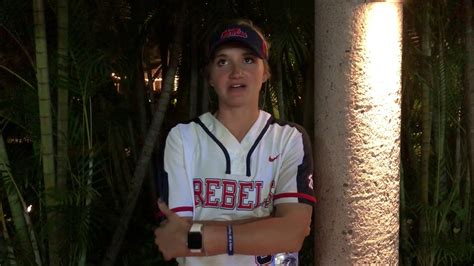 Ole Miss Softball Kaitlin Lee Interview 21718 Youtube