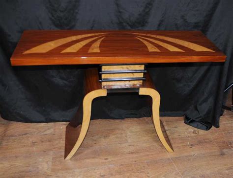 Art Deco Console Table Hall Tables Inlay Modernist Furniture