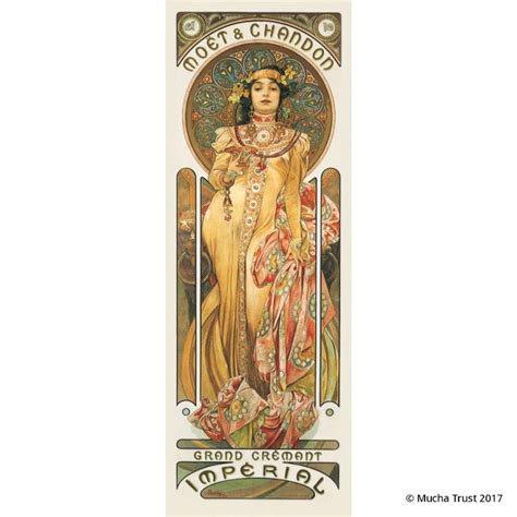 Moët And Chandon Dry Imperial Posters Art Prints Mucha Alphonse Mucha