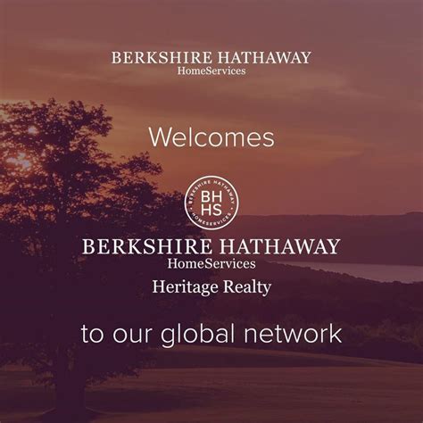 Berkshire Hathaway Homeservices Announces Addition Of Heritage Realty