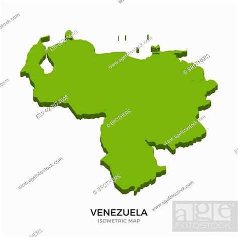 Isometric Map Of Venezuela Detailed Vector Illustration Foto De Stock