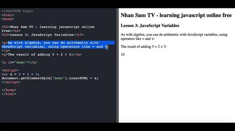 Javascript Tutorial With Examples For Beginners Video Eurekadesignllc