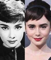 Audrey Hepburn And Lilly Collins With Images Lilly Collins Lily
