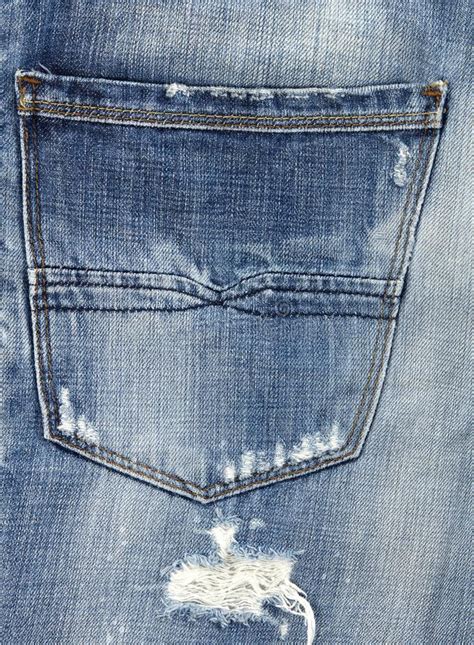 Jeans Back Pocket Stock Photo Image Of Detail Blue 109128726