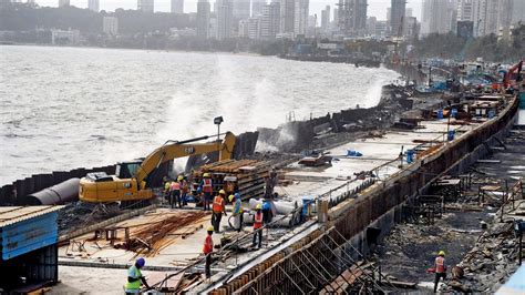 Mumbai Coastal Road Development Work In Full Swing After SC Green Light