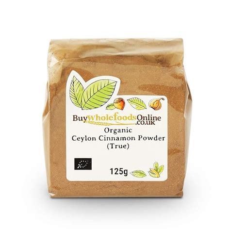 Organic Ceylon Cinnamon Powder True 125g Buy Whole Foods Online Ltd