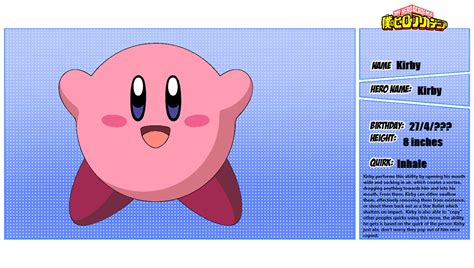 Kirby Mha Profile By Dinooj07 On Deviantart