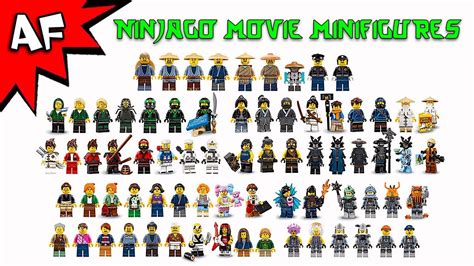Lego Ninjago Movie Minifigures 2017 Complete Collection Youtube