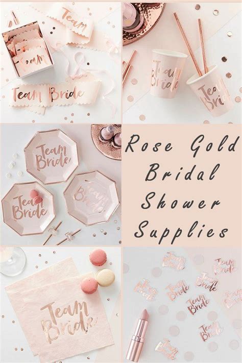 Rose Gold Bridal Shower Color Scheme Elegant Wedding Ideas Rose