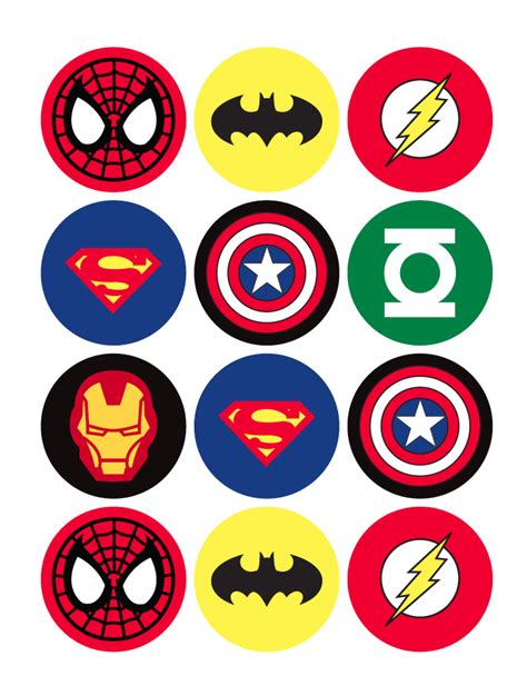 Printable Superhero Logos Printable Blank World