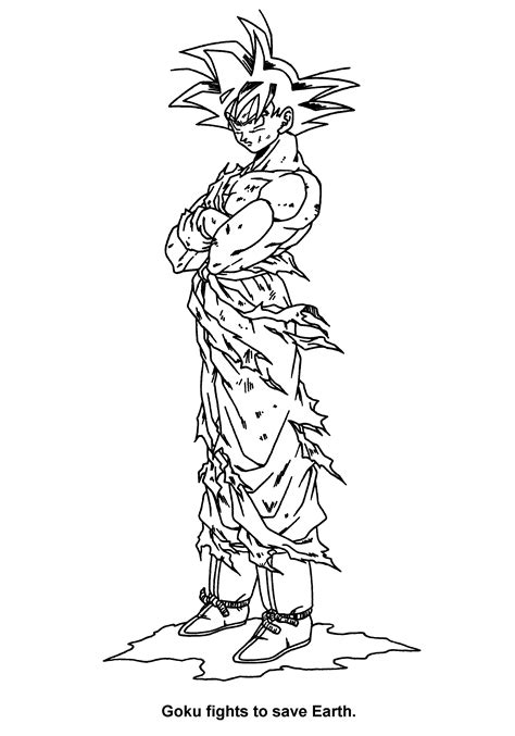 coloring page dragon ball z coloring pages 72