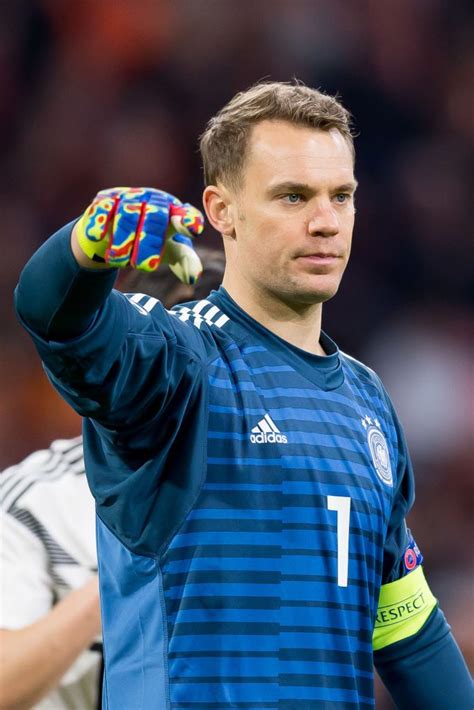 Game log, goals, assists, played minutes, completed passes and shots. goalkeeper Manuel Neuer of Germany gestures during the ...