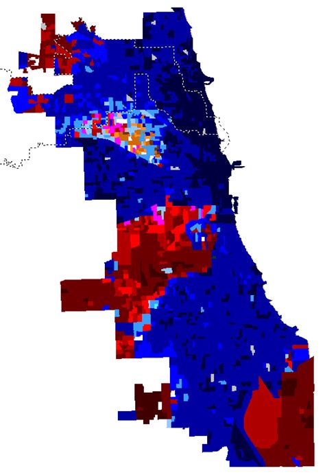 Map Of Chicago Mayoral Election Results By Precinct