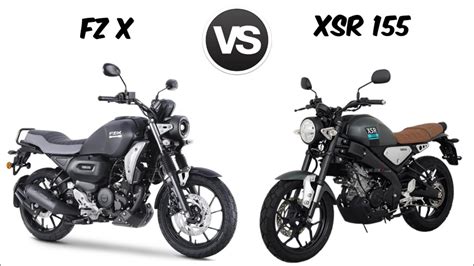 Yamaha Fz X VS Xsr 155 Comparison Mileage Top Speed Price