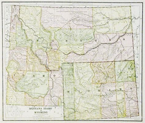 Map Of Montana Wyoming Idaho Toursmaps Com