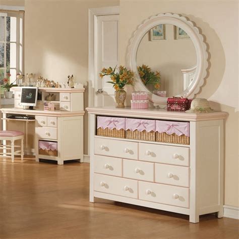 Trisha yearwood jasper county stately brown upholstered bedroom collection. DreamFurniture.com - 00750F Crowley Dresser & Mirror ...