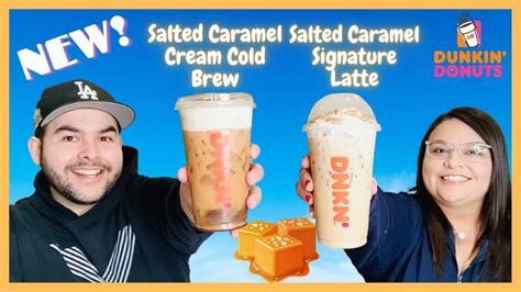 New Dunkin Donuts Salted Caramel Cream Cold Brew Salted Caramel