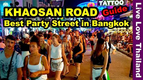 Khaosan Road Bangkok The Best Party Street In Thailand Livelovethailand YouTube