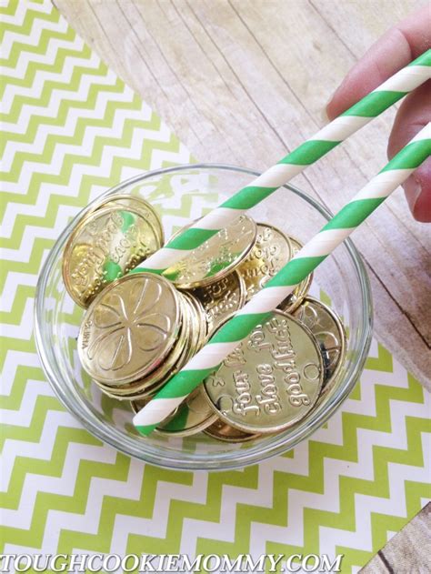 St Patricks Day Game Gold Coin Minute To Win It Tough Cookie Mommy
