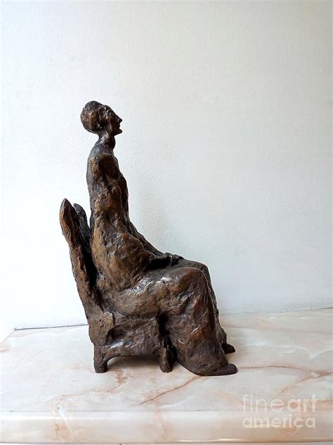 Statuette Of A Old Woman Drawing By Nikola Litchkov Fine Art America