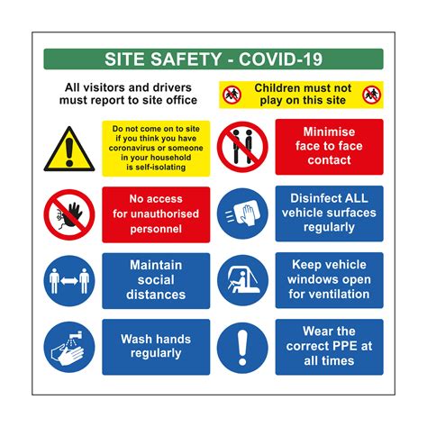 Covid 19 Safety Guideline Signage Outdoor 5mm Corex First Display