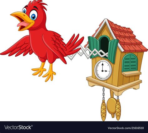 Cuckoo Clock Ai Royalty Free Stock Vector Clip Art