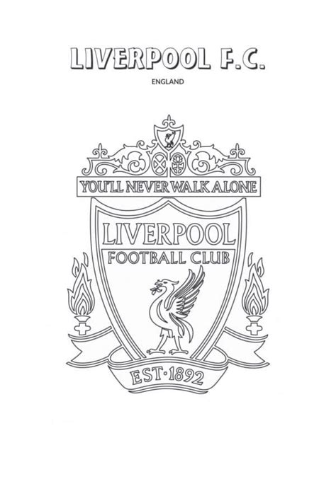 Dibujos De Liverpool Football Club Para Colorear Para Colorear Pintar E Imprimir Dibujos