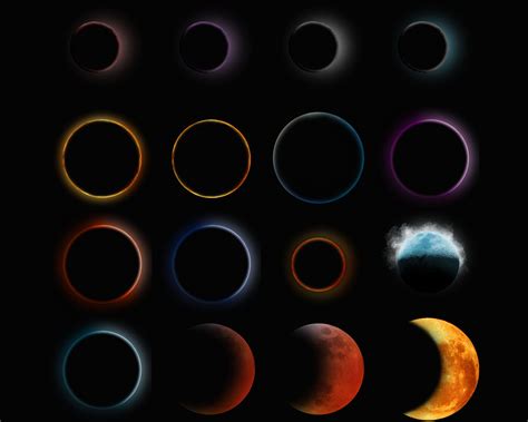 Photography Crescent Moon Phases Glowing Full Moon Transparent