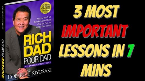 3 CRUCIAL Rich Dad Poor Dad Lessons You Can Learn RIGHT NOW YouTube