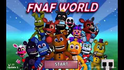 3 D Update Fnaf World Update 110 Youtube