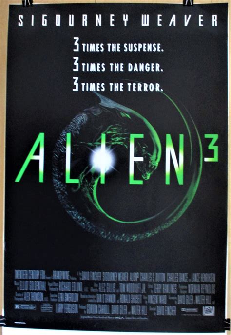 Alien 3 1992 Original Rolled 27 X 40 Movie Poster Vintage Etsy