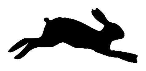 Silhouette Rabbit By Serioustux Rabbit Silhouette On Openclipart