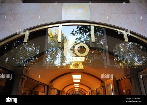 Entrance And Logo Of The Kö Galerie Shopping Mall On The Upscale