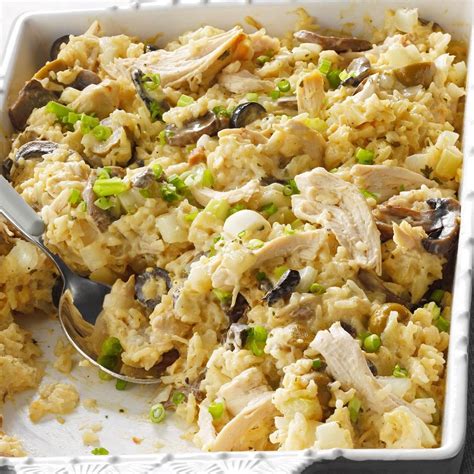 Creamy Chicken And Mushroom Rice Casserole Recipe How To Make It