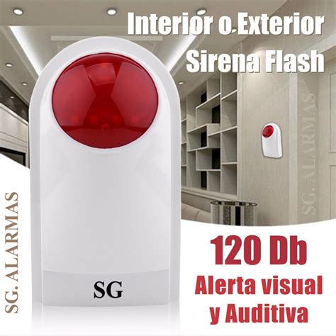 sirena exterior flash alerta inalambrica alarma casa negocio 595 00 en mercado libre