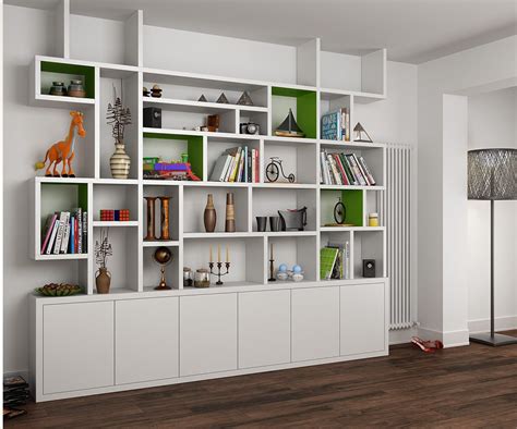 Modern And Contemporary Built In Bookcase Bookshelves In Living Room