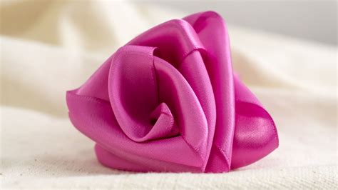 How To Make Super Easy Ribbon Roses Diy Flowers By