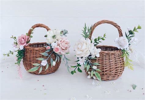 10 Wicker Flower Girl Basket Ideas Youll Love Misdress