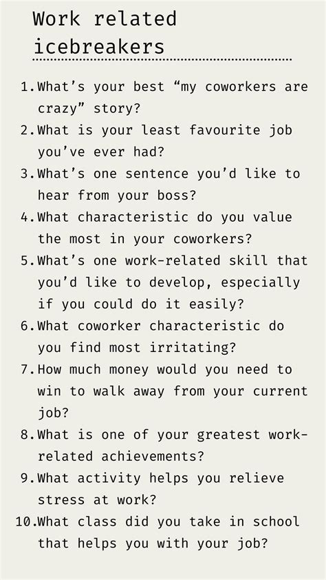 Best Icebreaker Questions For Team Building At Work In