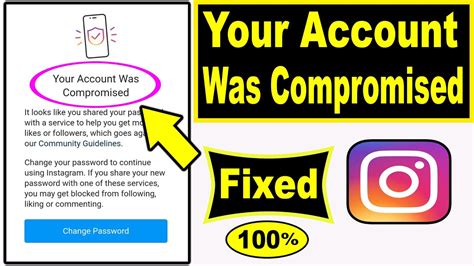 How To Fix Your Account Was Compromised Problem Your Account Was